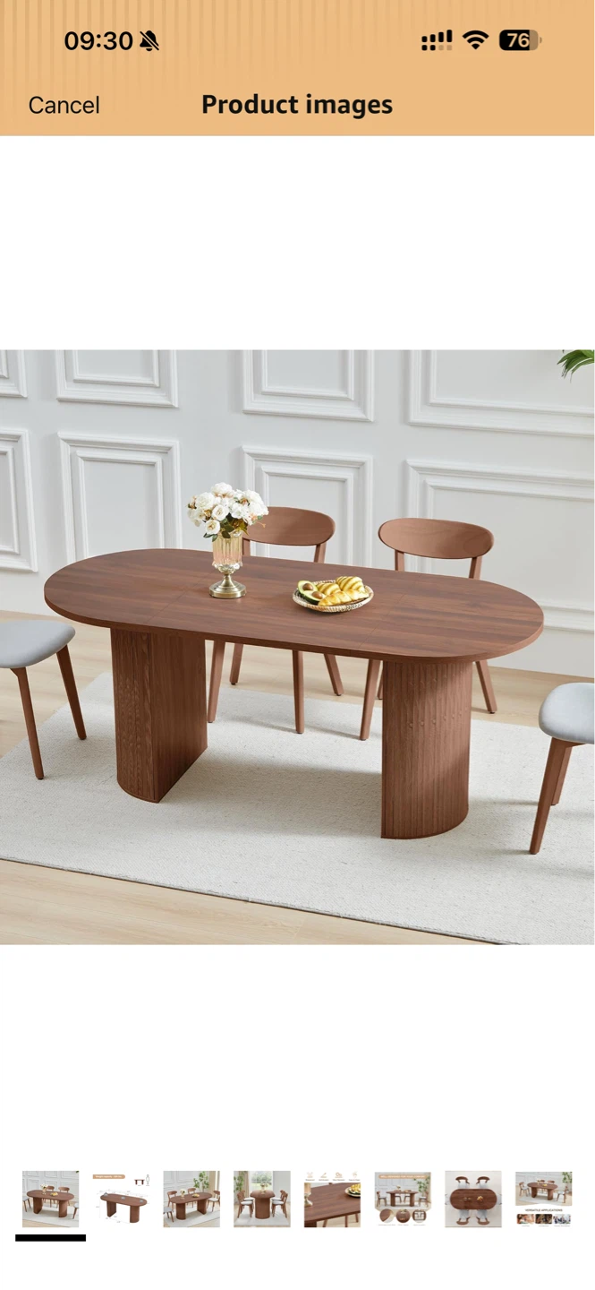Brand new 70.8 Inch Oval Dining Table - photo 4