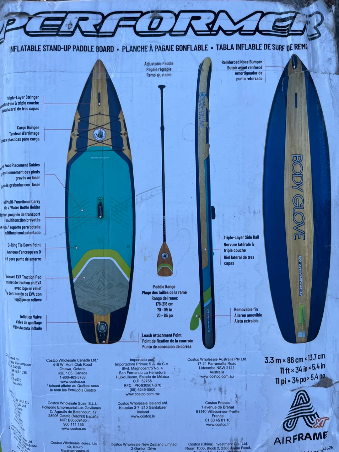 Body Glove Performer Inflatable Stand-Up Paddle Board