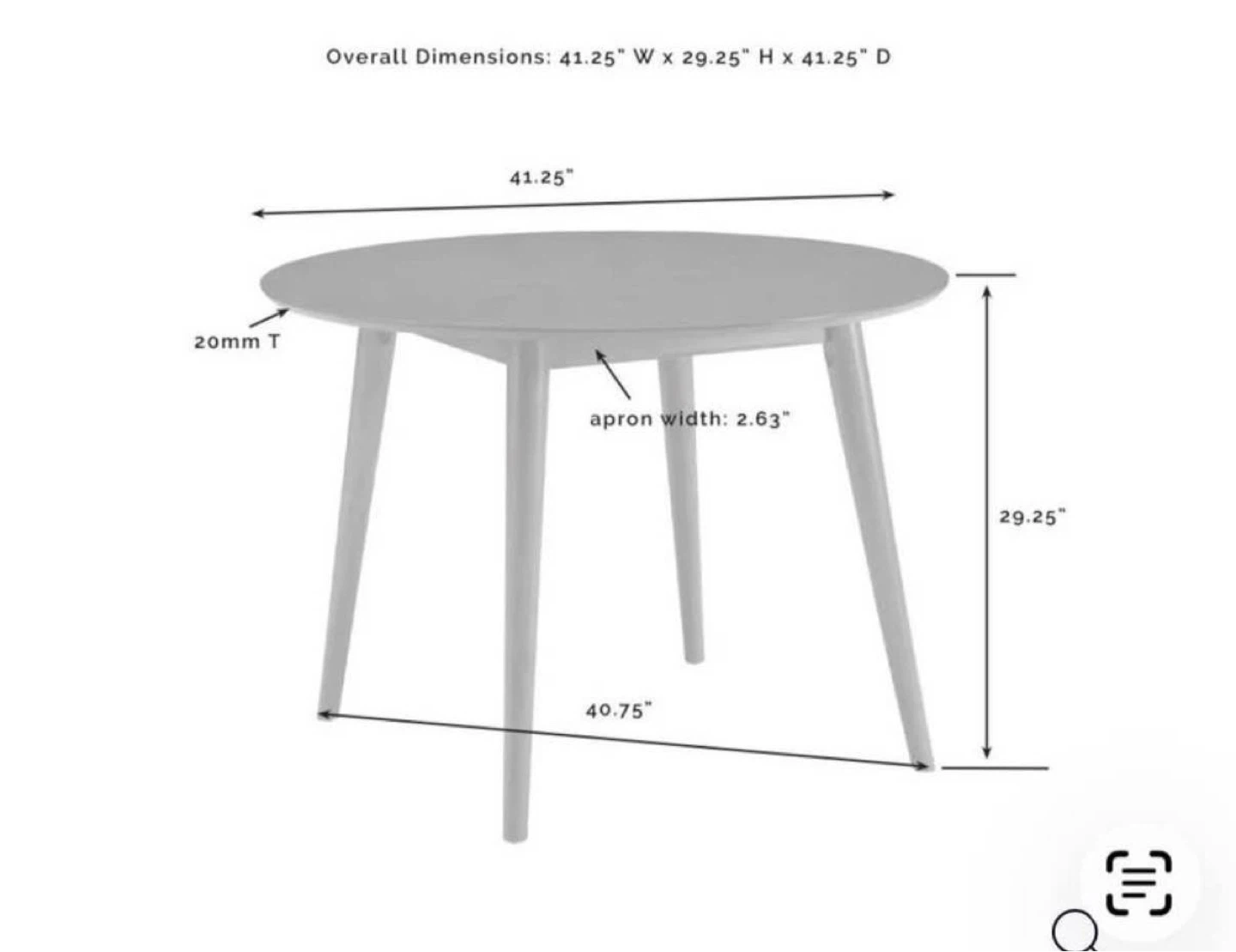 Landon Crosley Round Dining Table - photo 2