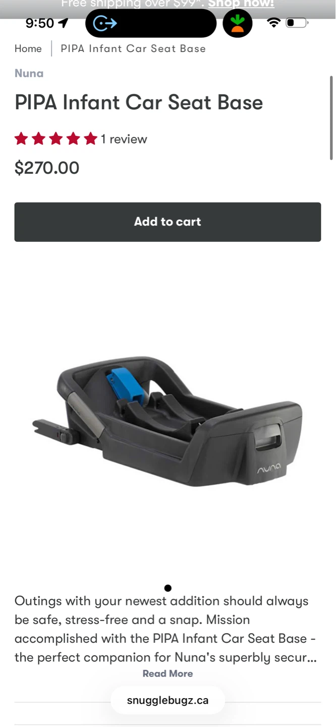 Brand NEW Nuna PIPA Infant Car Seat Base - photo 4