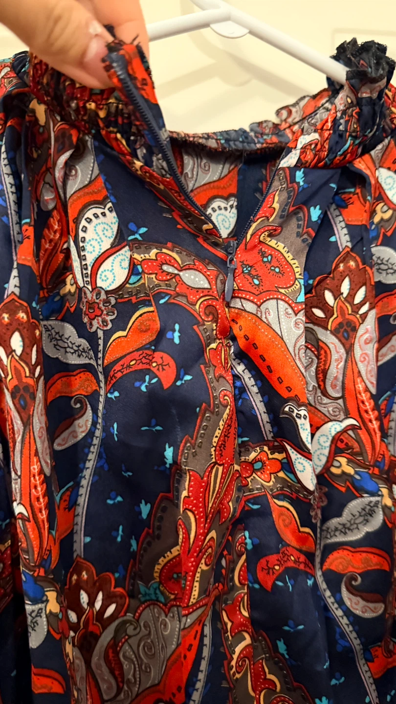Floral Print Blouse  Size S/M - photo 4