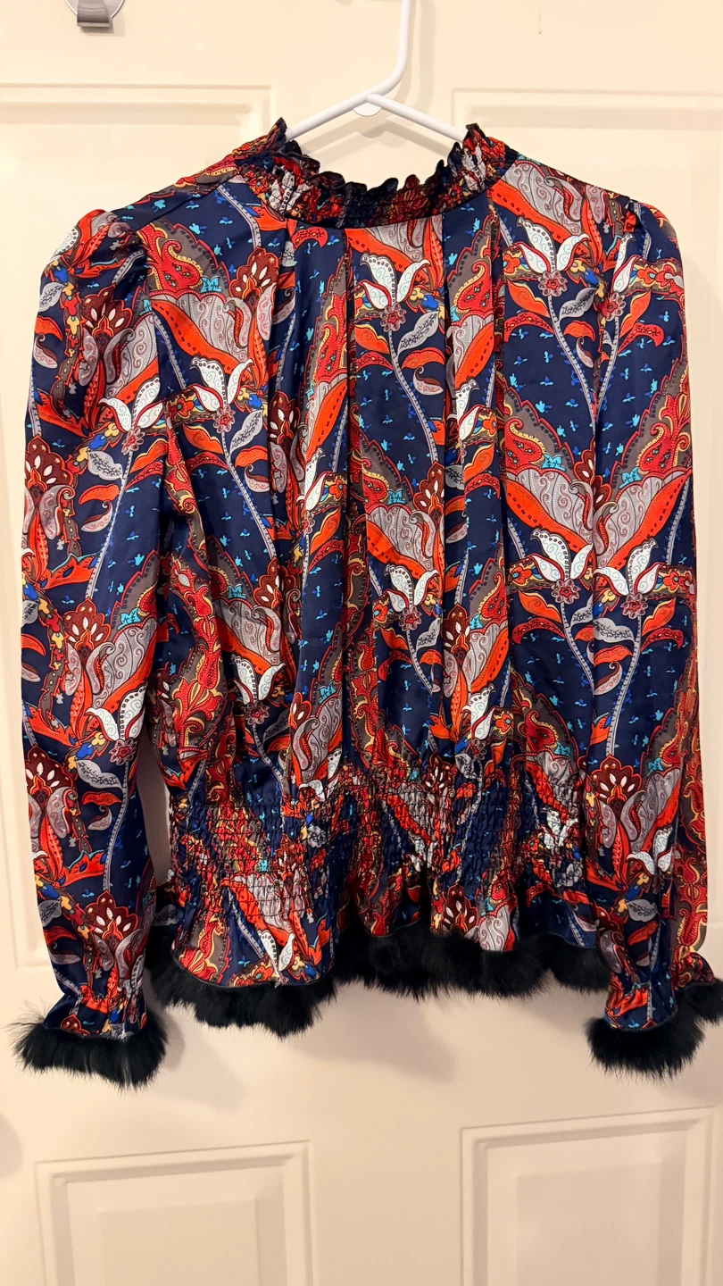 Floral Print Blouse  Size S/M - photo 3