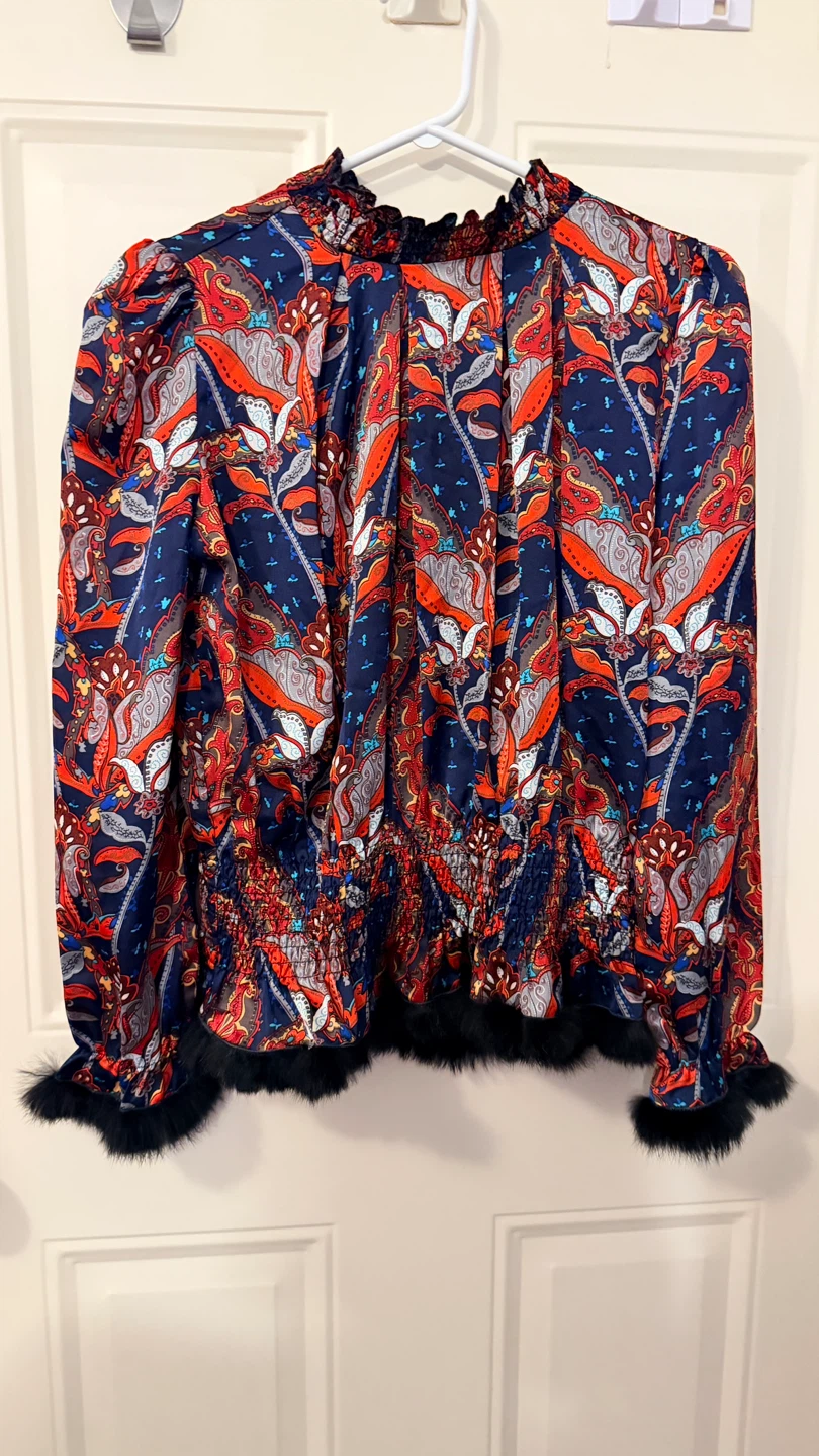 Floral Print Blouse  Size S/M