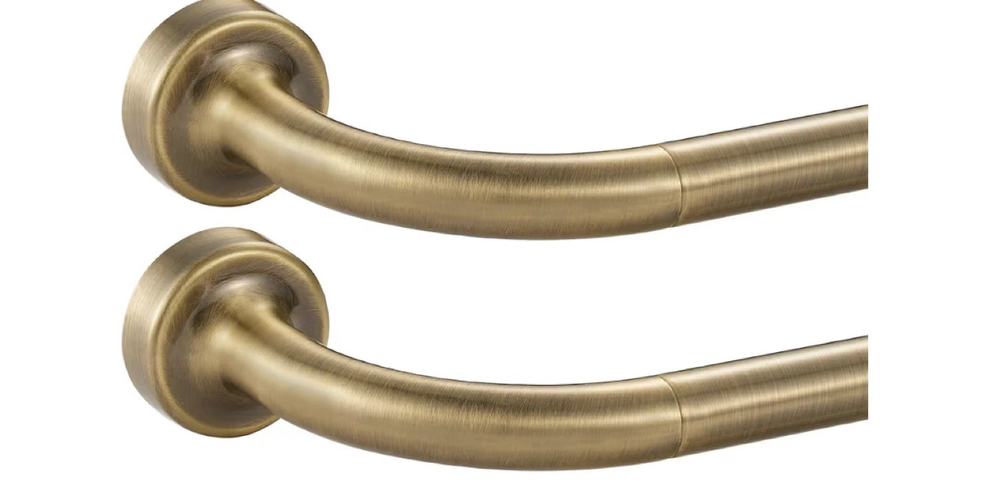 Lwiiom Antique Bronze Curtain Rod