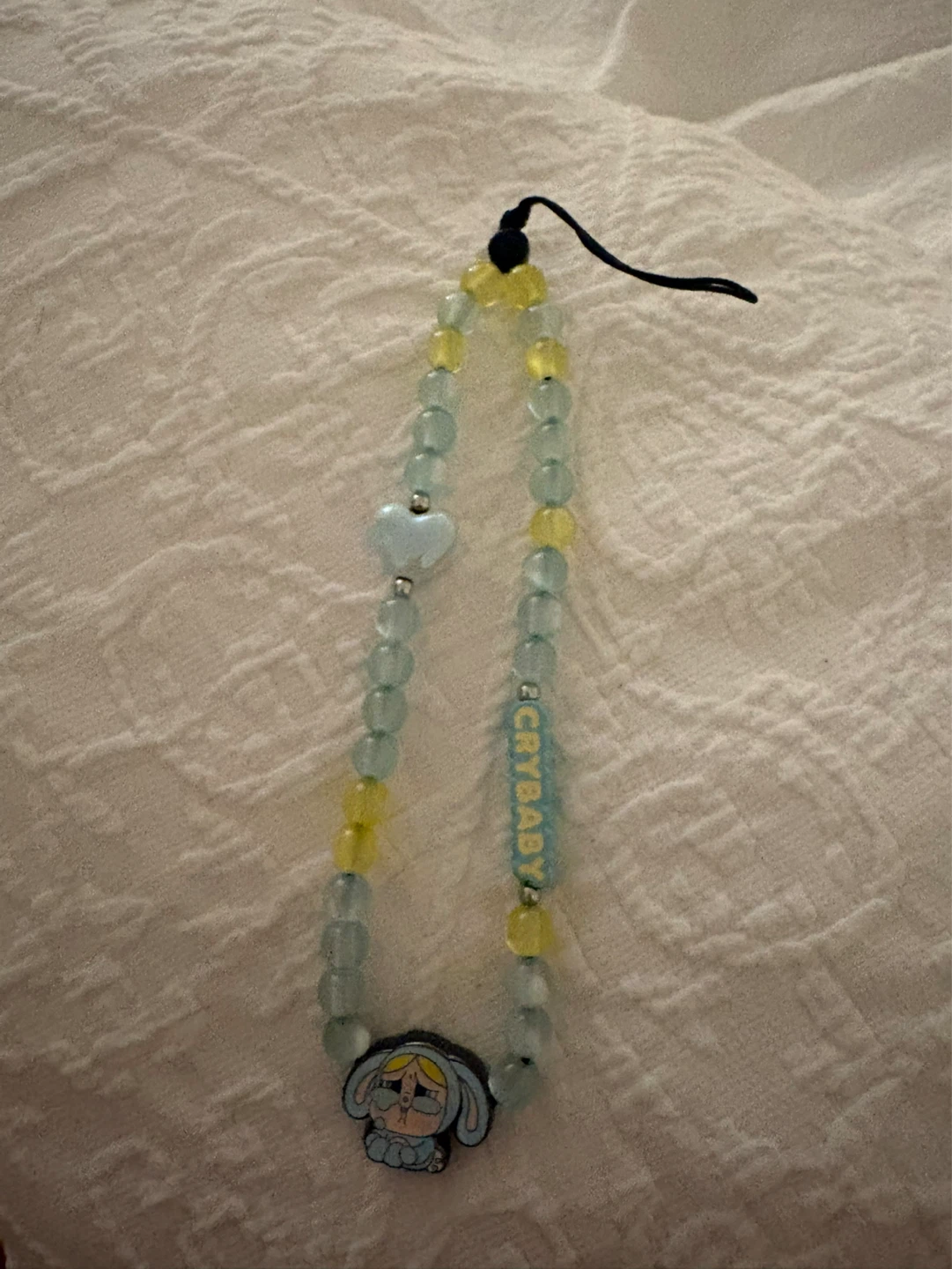 CRYBABY Beaded Phone Charm