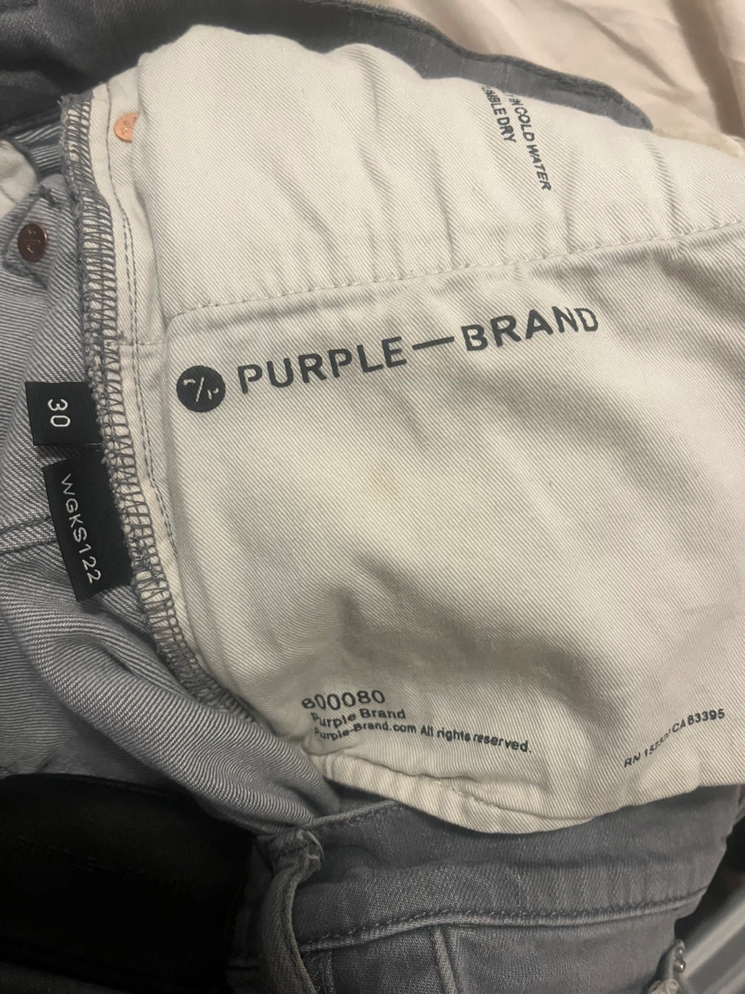 Purple Brand Men's Grey Paint Splatter Jeans - Size 30 - photo 3