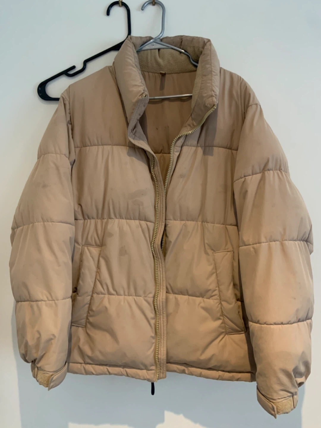 Spao Puffer Jacket - Tan - Size L