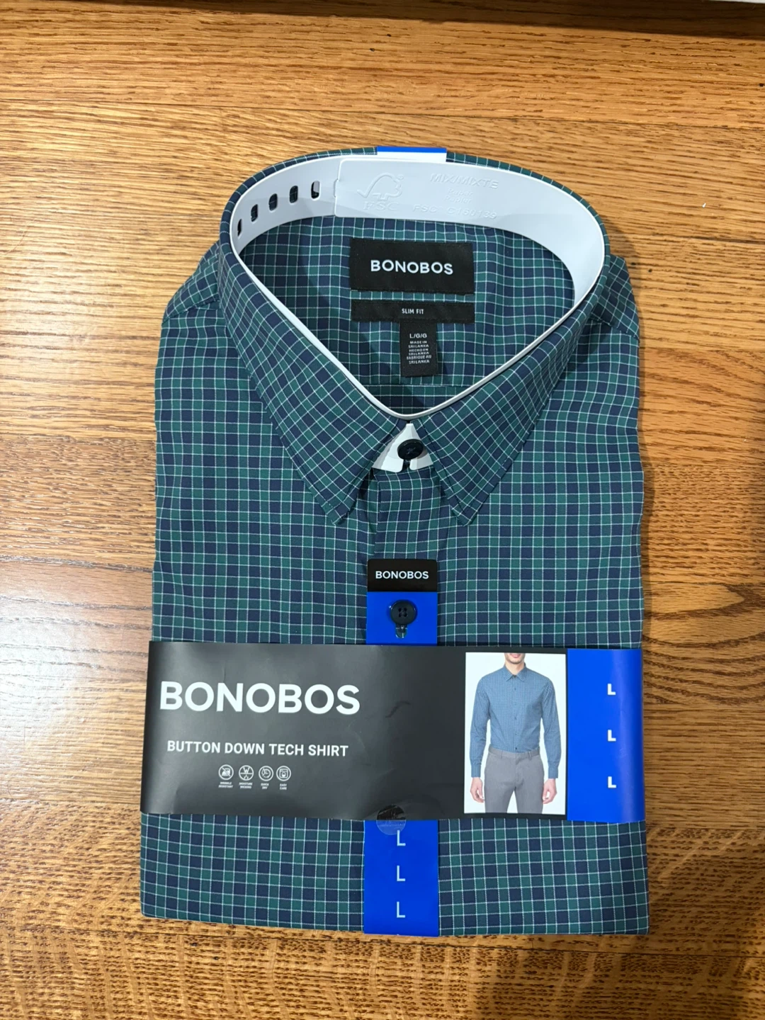 Bonobos Men's Tech Button Down Shirt - Slim Fit - L - Brand New - photo 5