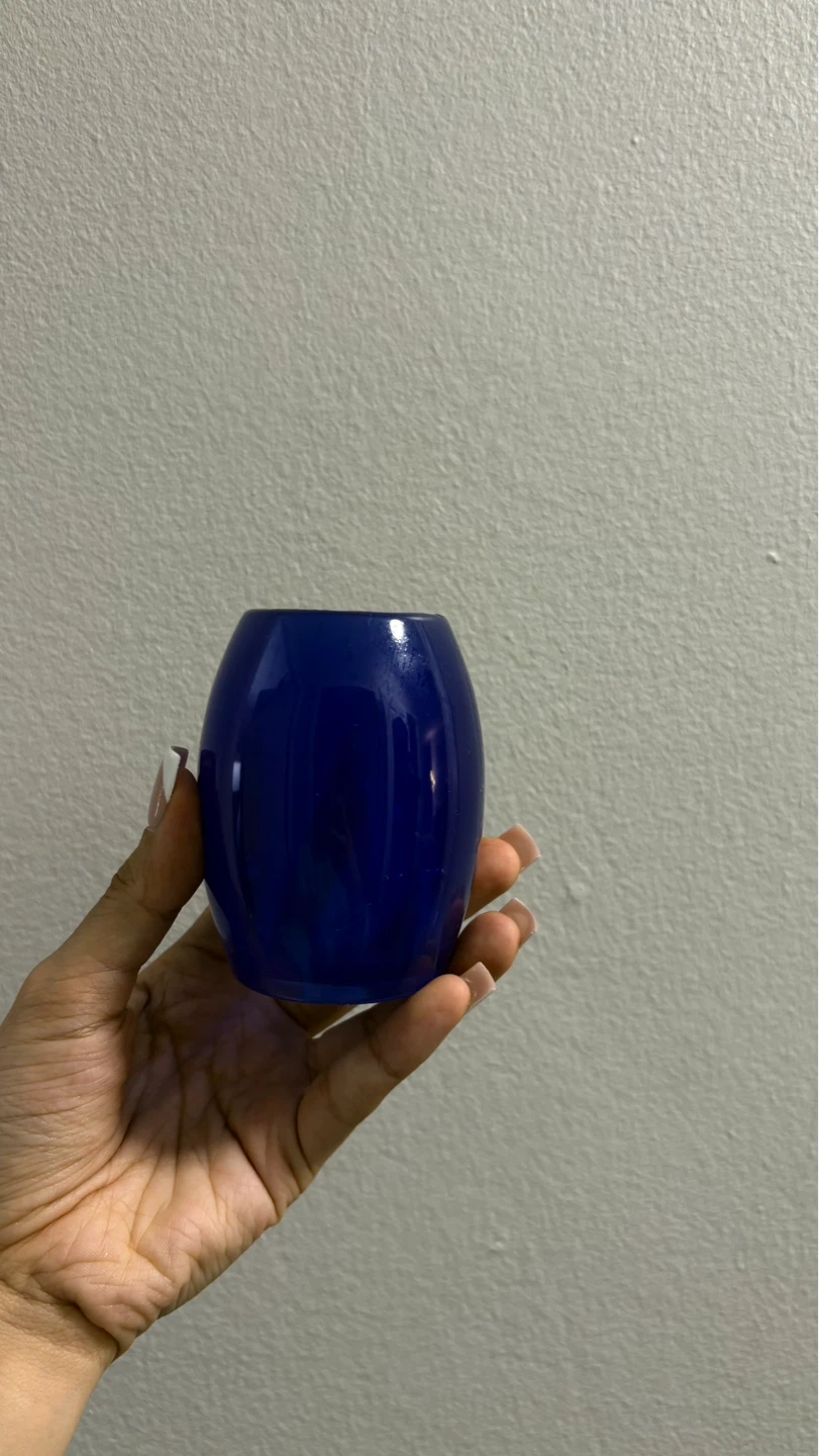 Blue Glass Votive Holder - photo 2