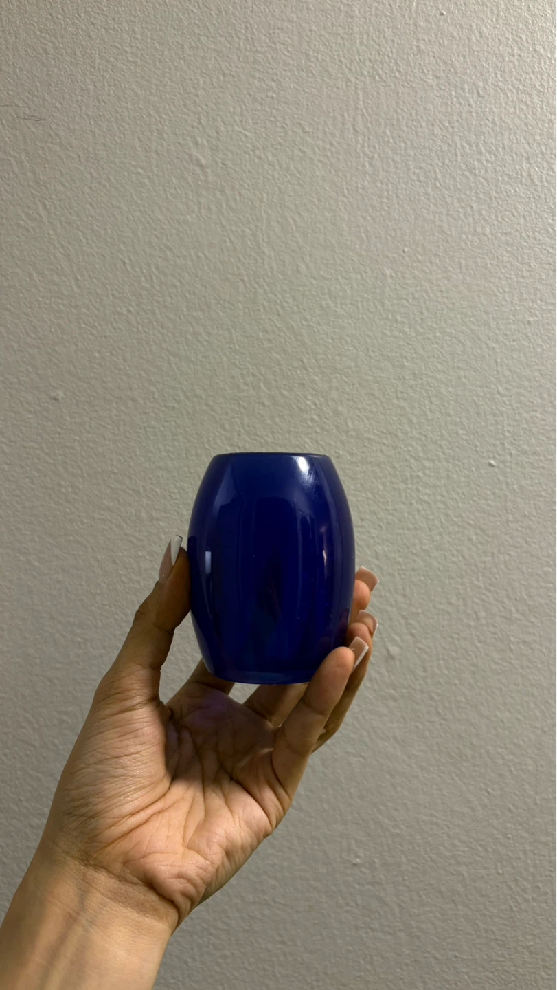 Blue Glass Votive Holder