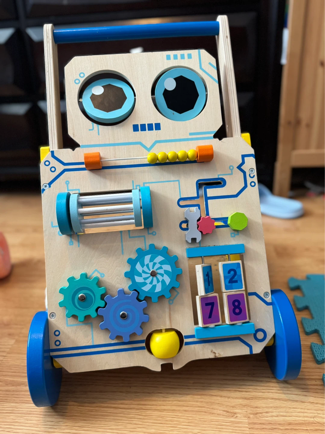 Montlâurd Robot Baby Walker, Activity Center, Push & Pull Toy - photo 3