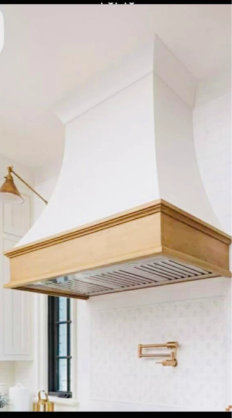 Luxury Curved Cedar Range Hood 🌲