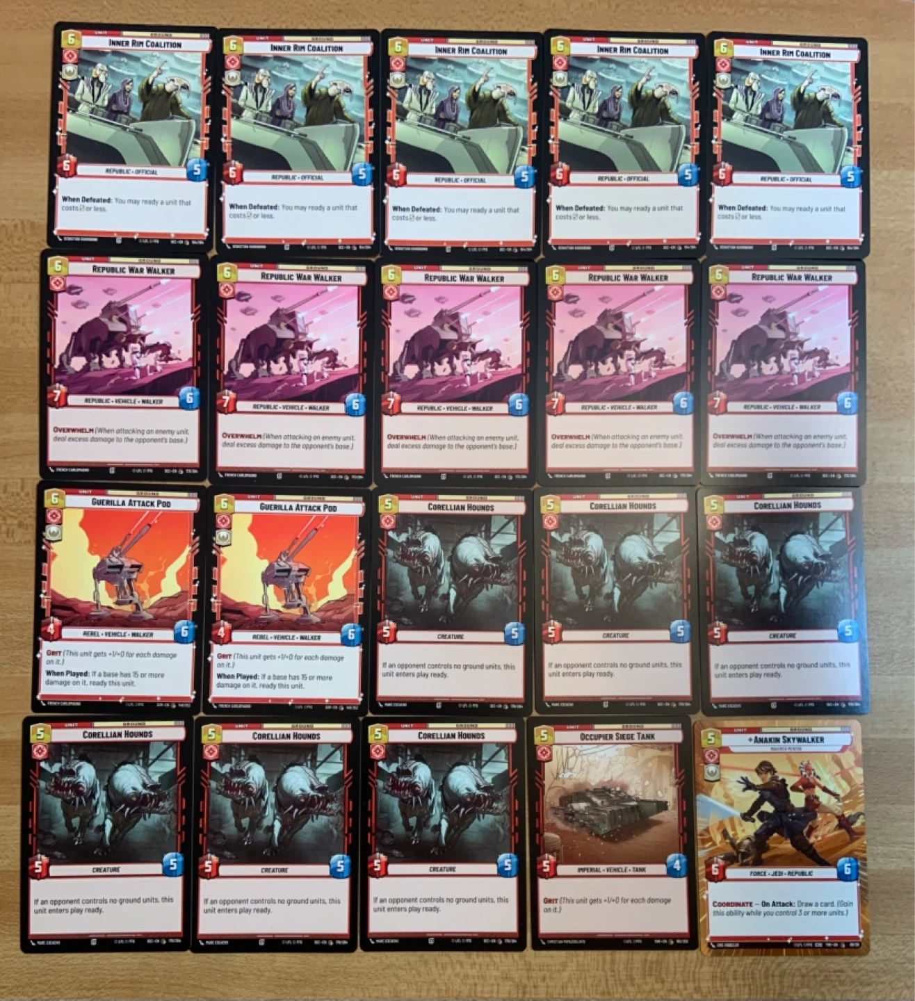 Star Wars Unlimited Bulk Common Card Lot 45 Cards LP Bundle - photo 2