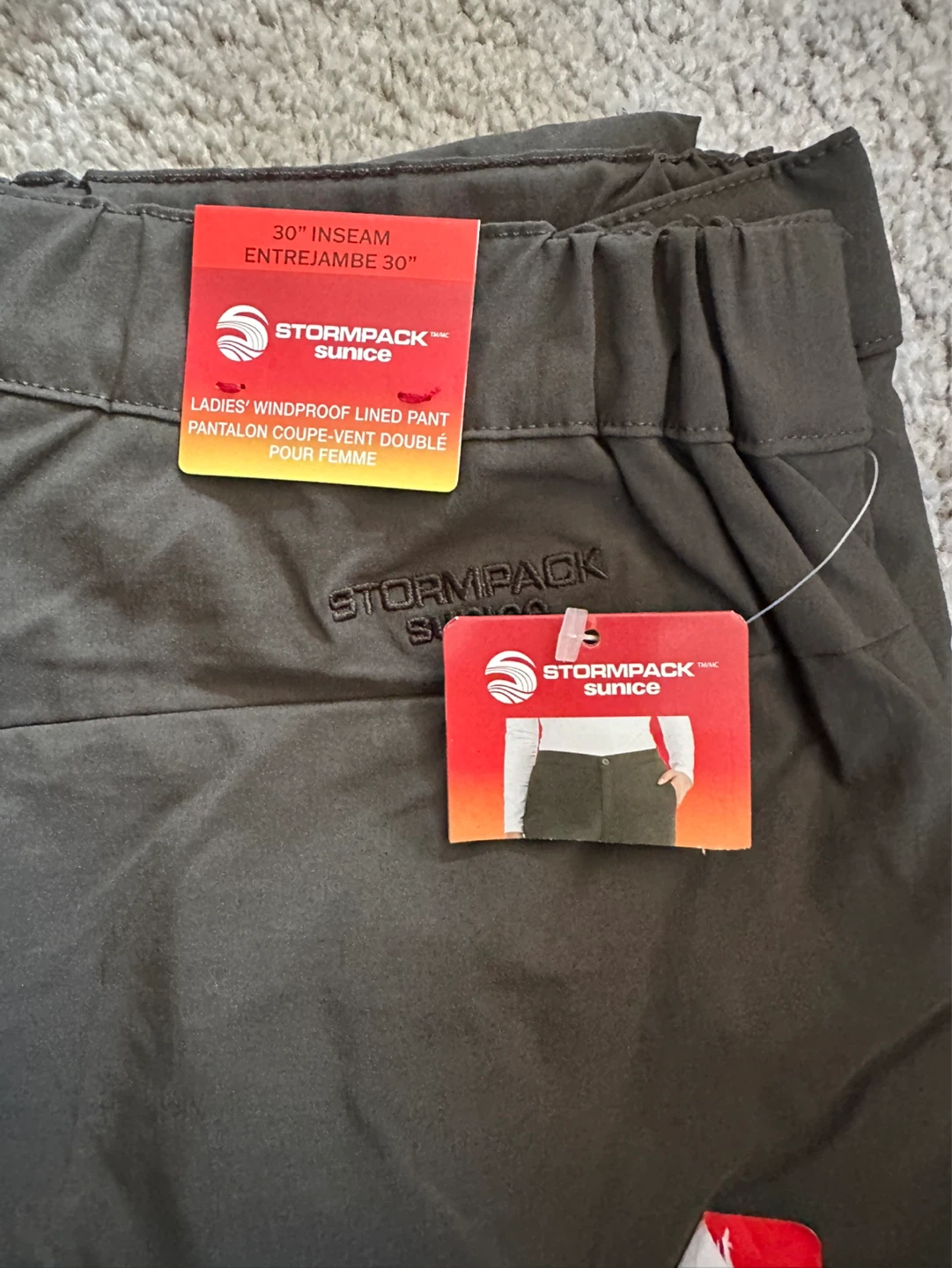 Stormpack Sunice Ladies Windproof Lined Pants M/M 30" Inseam