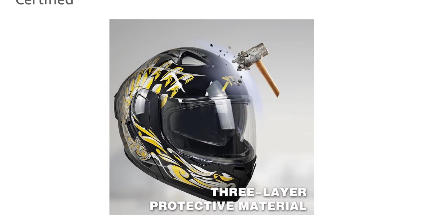 2-in-1 Modular Flip-up Motorcycle Helmet - photo 5