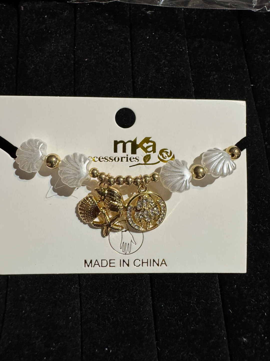 Mka Accessories Seashell Charm Bracelet