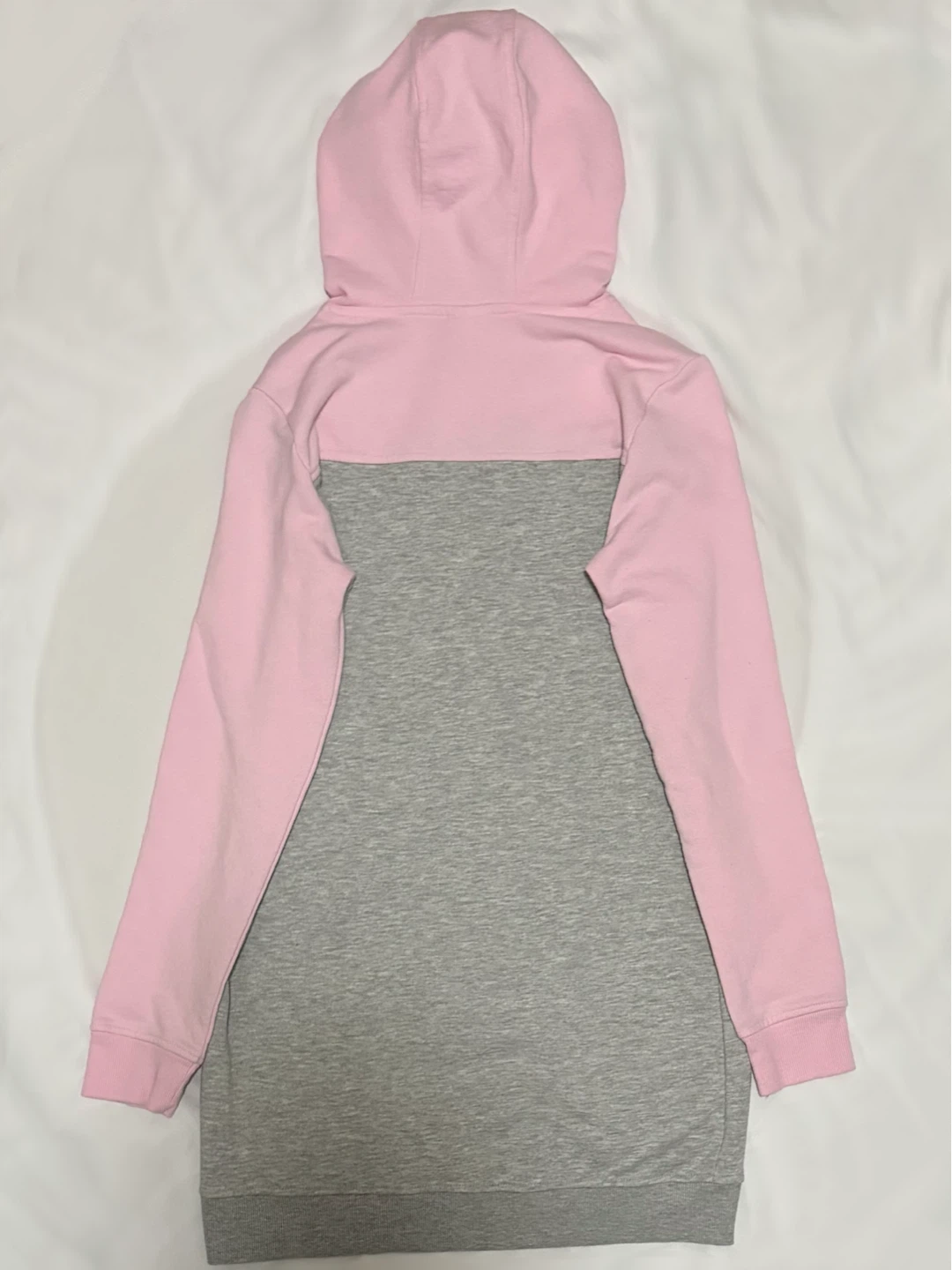 Girls Pink and Grey Hoodie Dress - photo 2