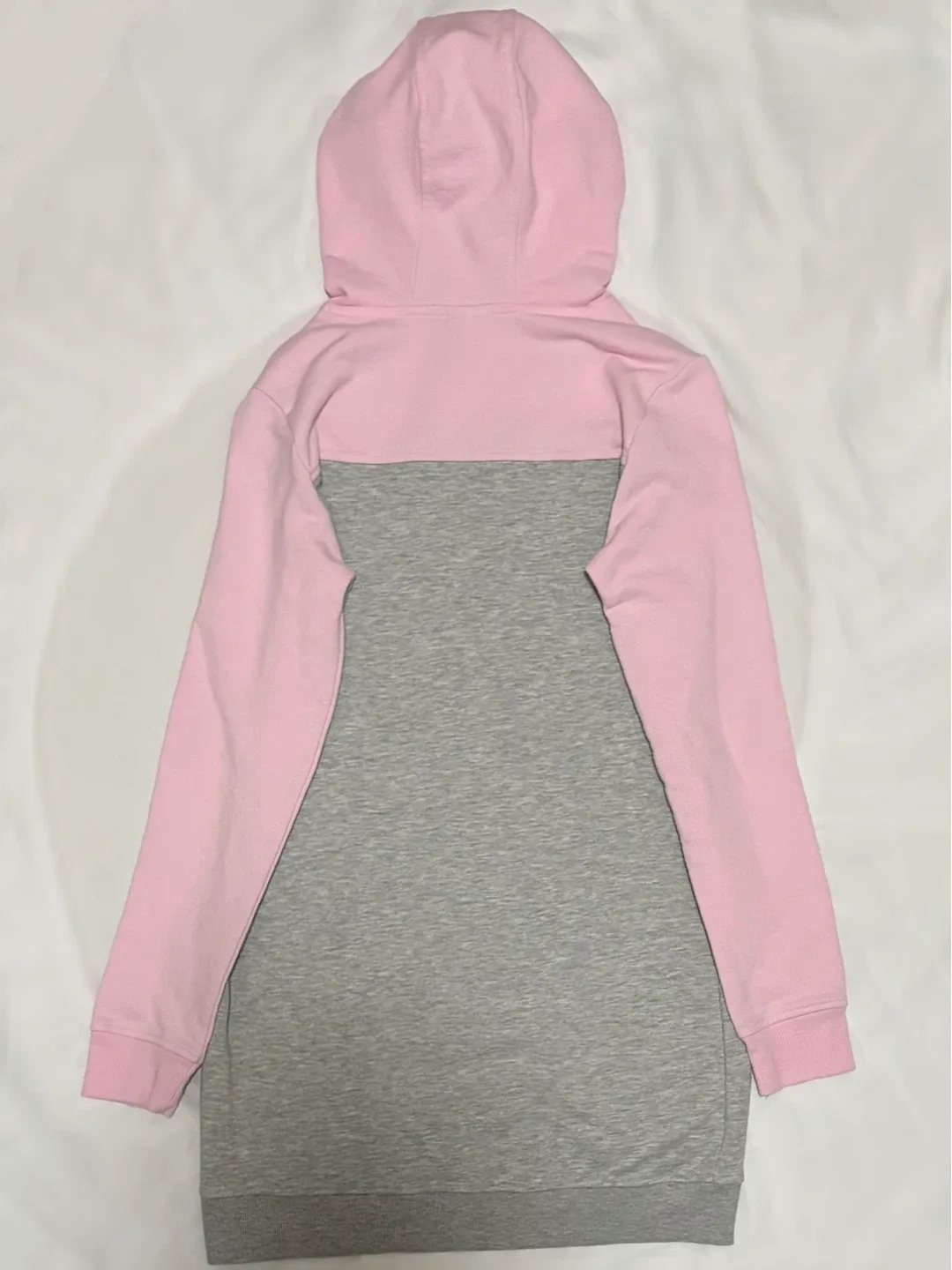 Girls Pink and Grey Hoodie Dress - photo 2