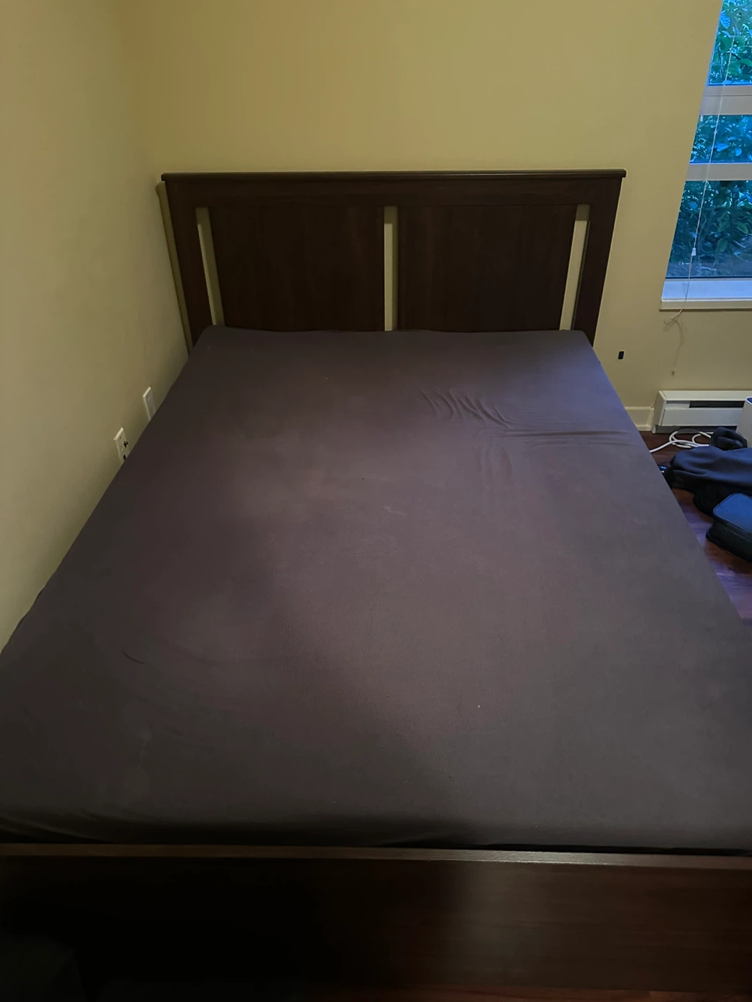 Bed frame and mattress