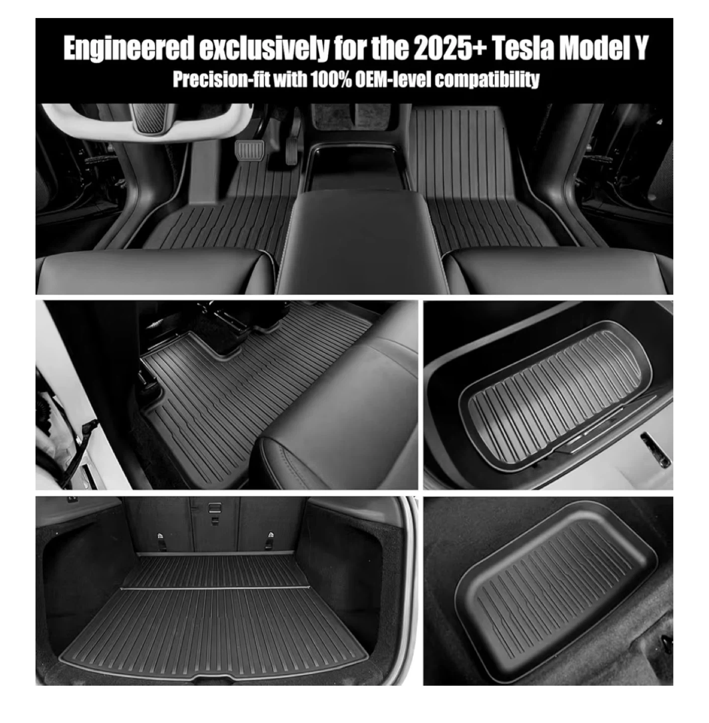All-Weather Floor Mats for Tesla Model Y (2025+) - photo 3