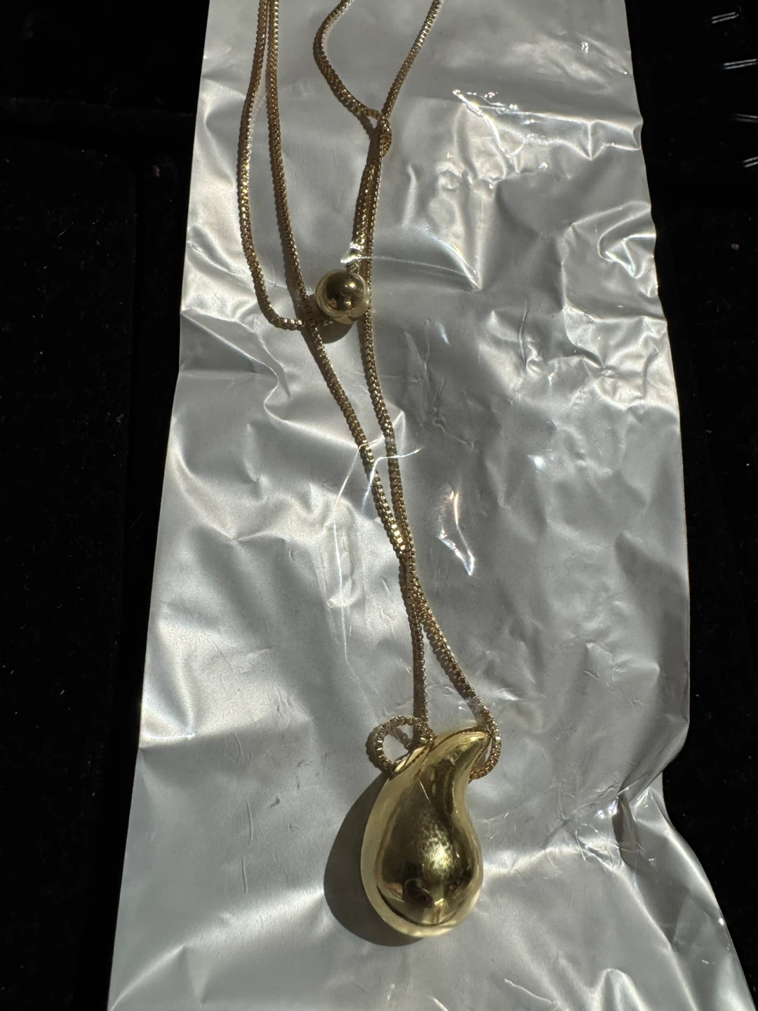 mKa Gold Tone Teardrop Pendant Necklace - photo 2
