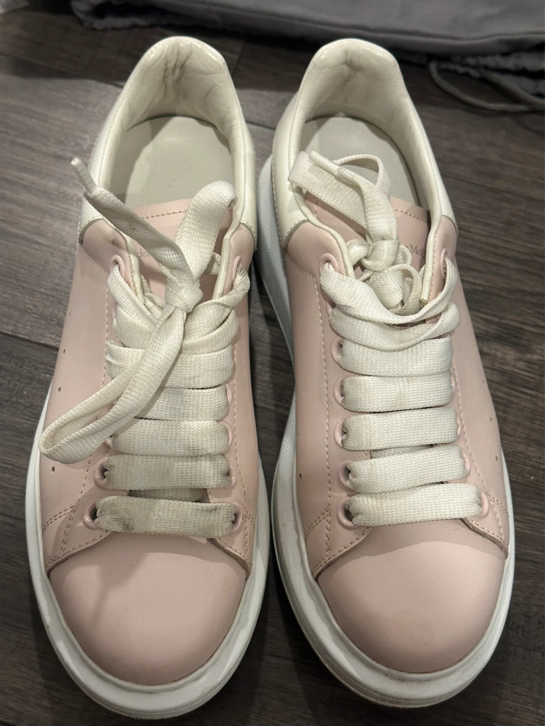 Alexander McQueen Pink Leather Sneakers - photo 4