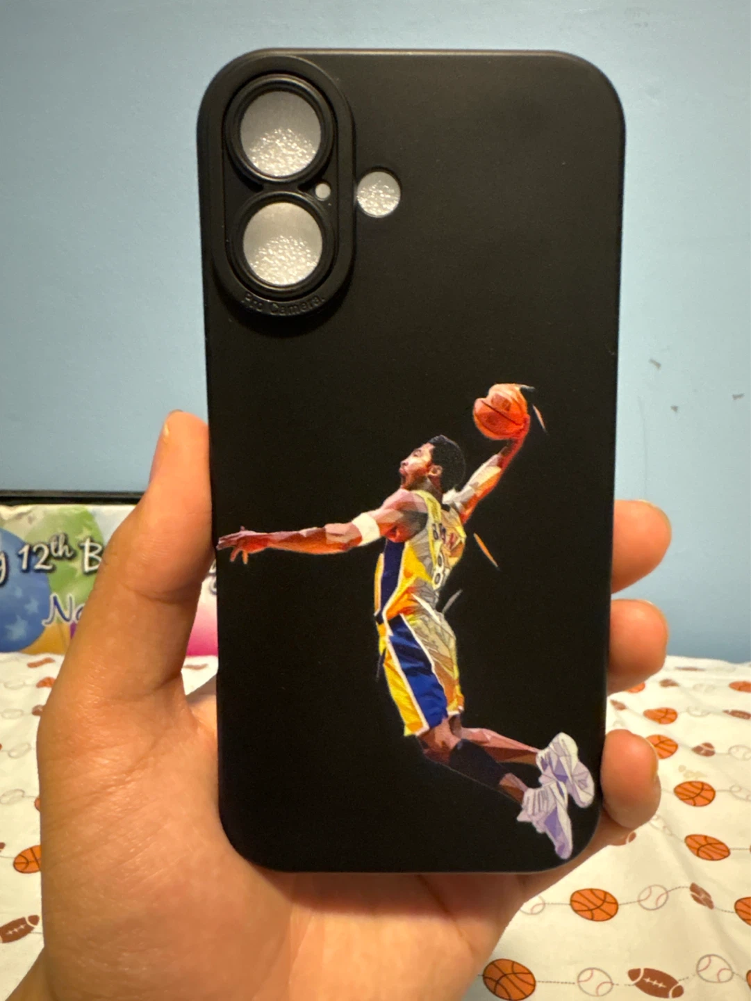 iPhone 16 Case with Kobe Bryant Dunking Graphic