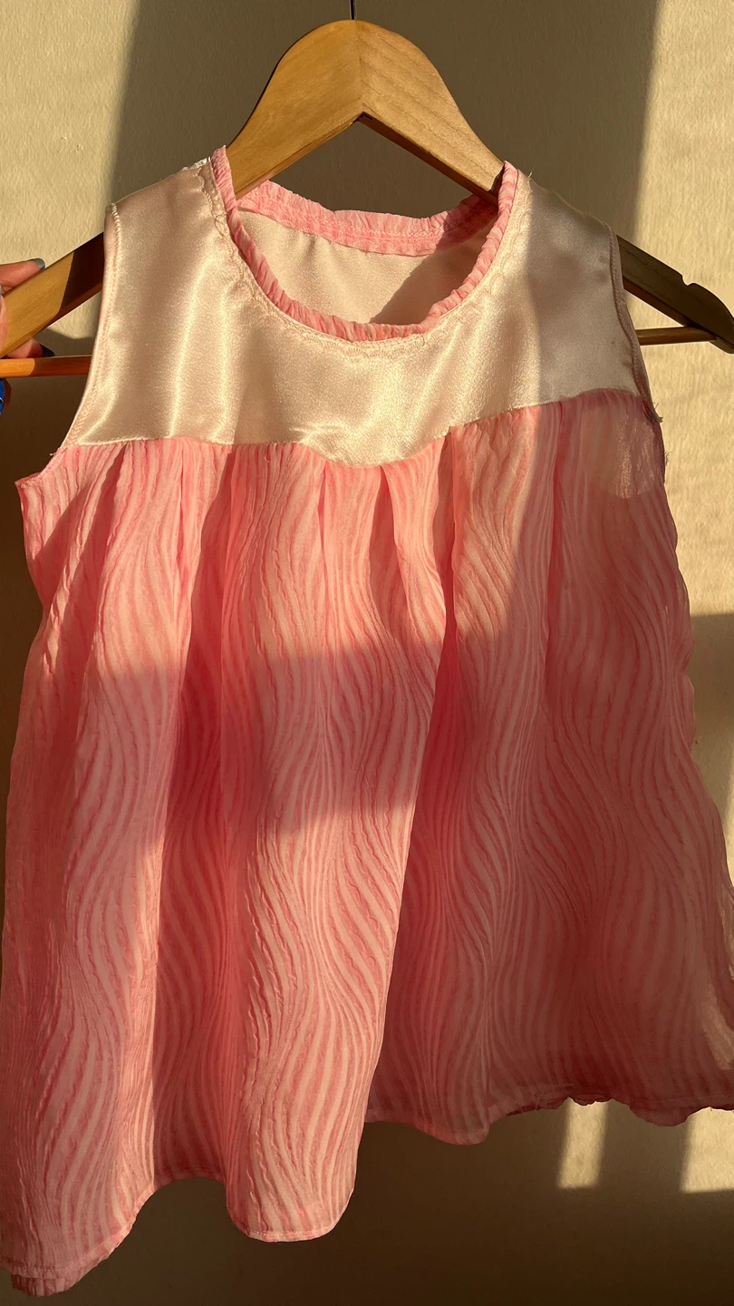 Pink baby dress (designer made) (one piece only) - photo 2