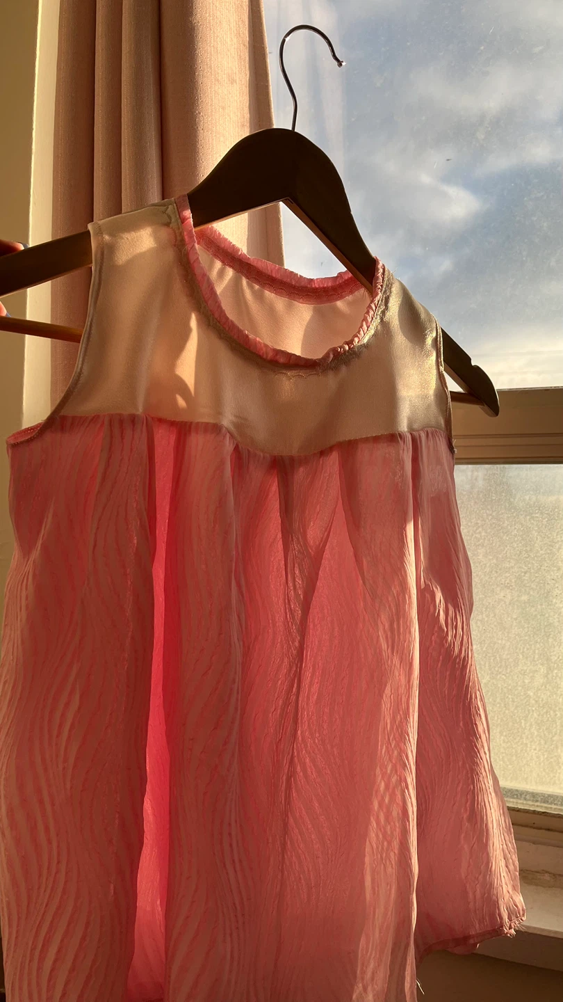 Pink baby dress (designer made) (one piece only) - photo 3