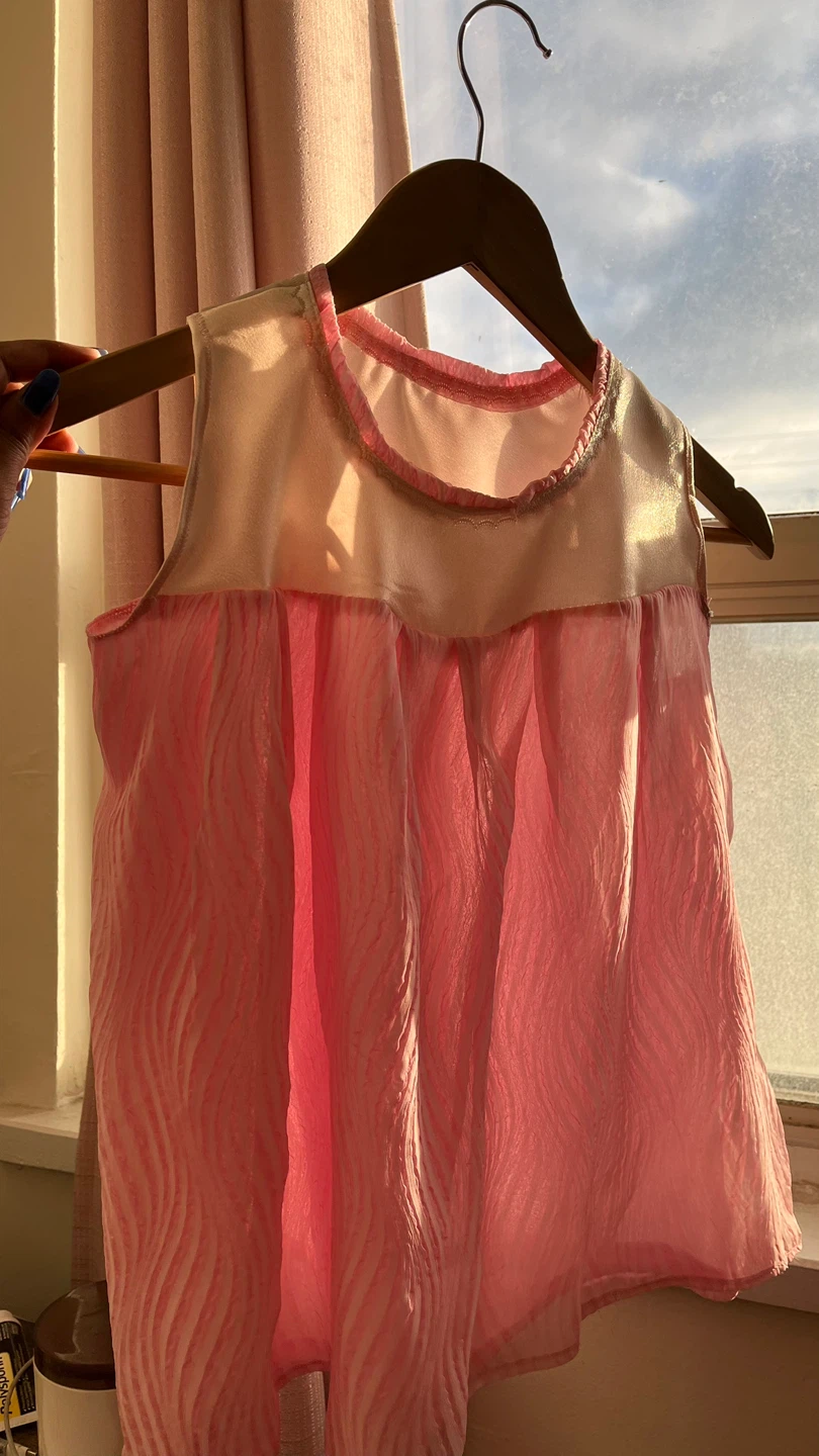Pink baby dress (designer made) (one piece only)