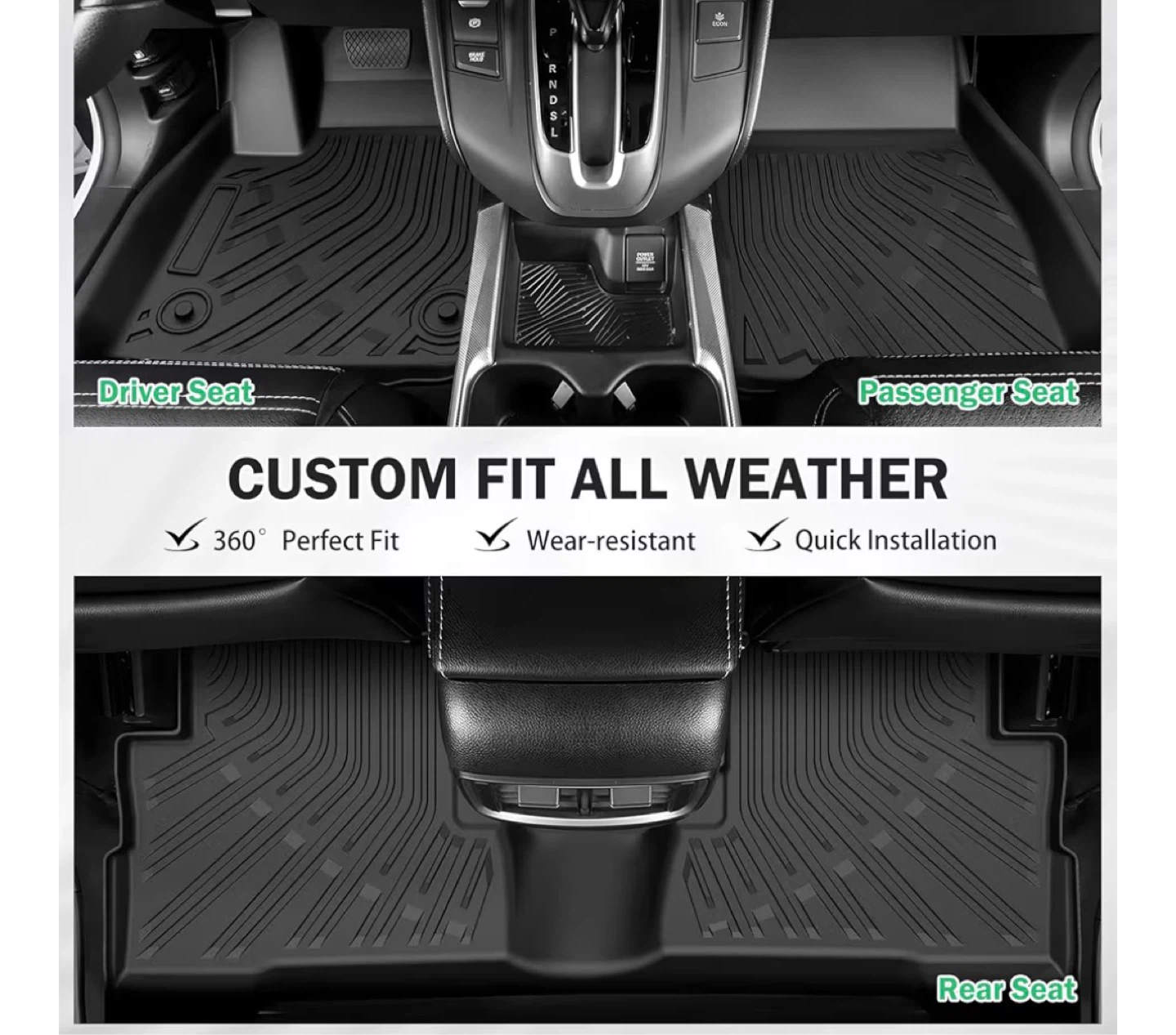 3D Floor Mat & Cargo Liner Set for Nissan Kicks 2nd Gen - photo 4