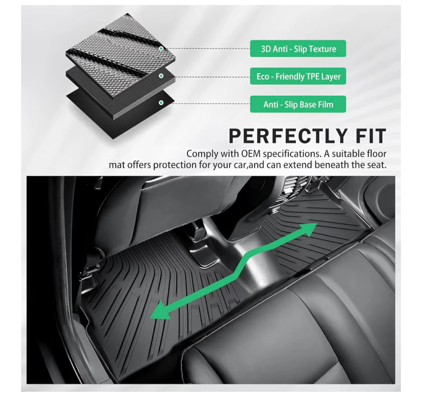 3D Floor Mat & Cargo Liner Set for Nissan Kicks 2nd Gen - photo 5