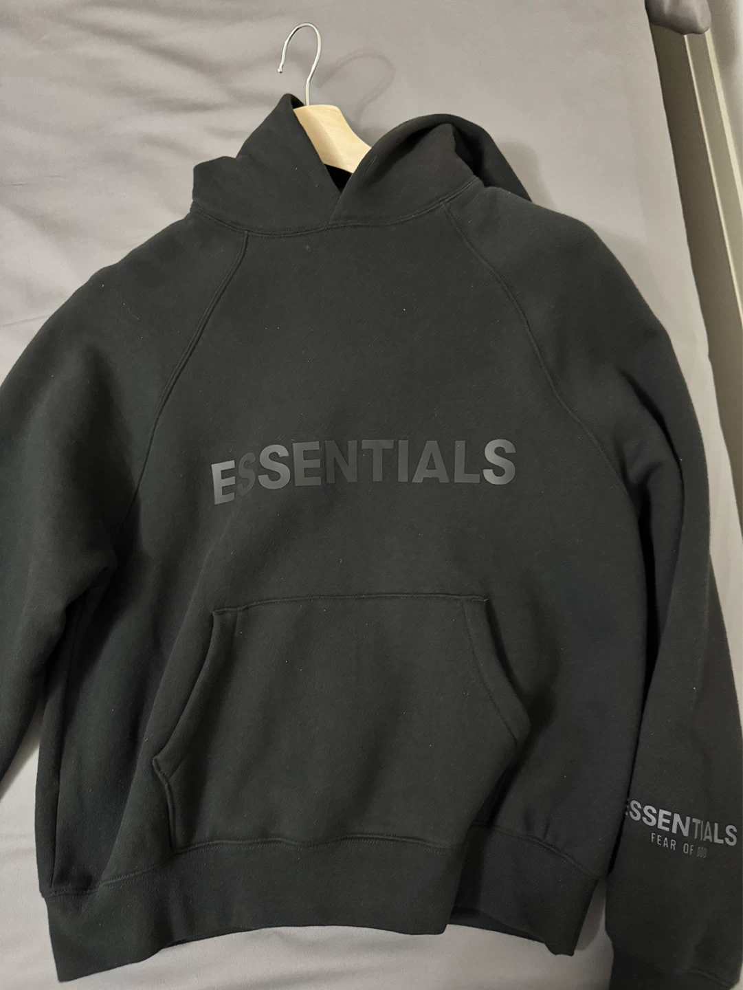 Fear of God ESSENTIALS Black Hoodie