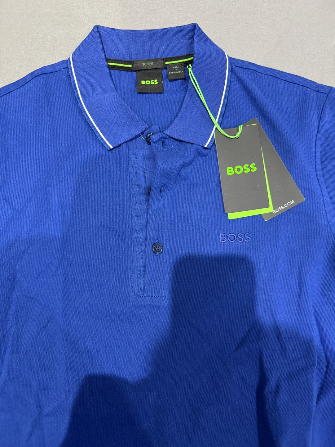 BOSS Slim Fit Polo Shirt - Blue - photo 2