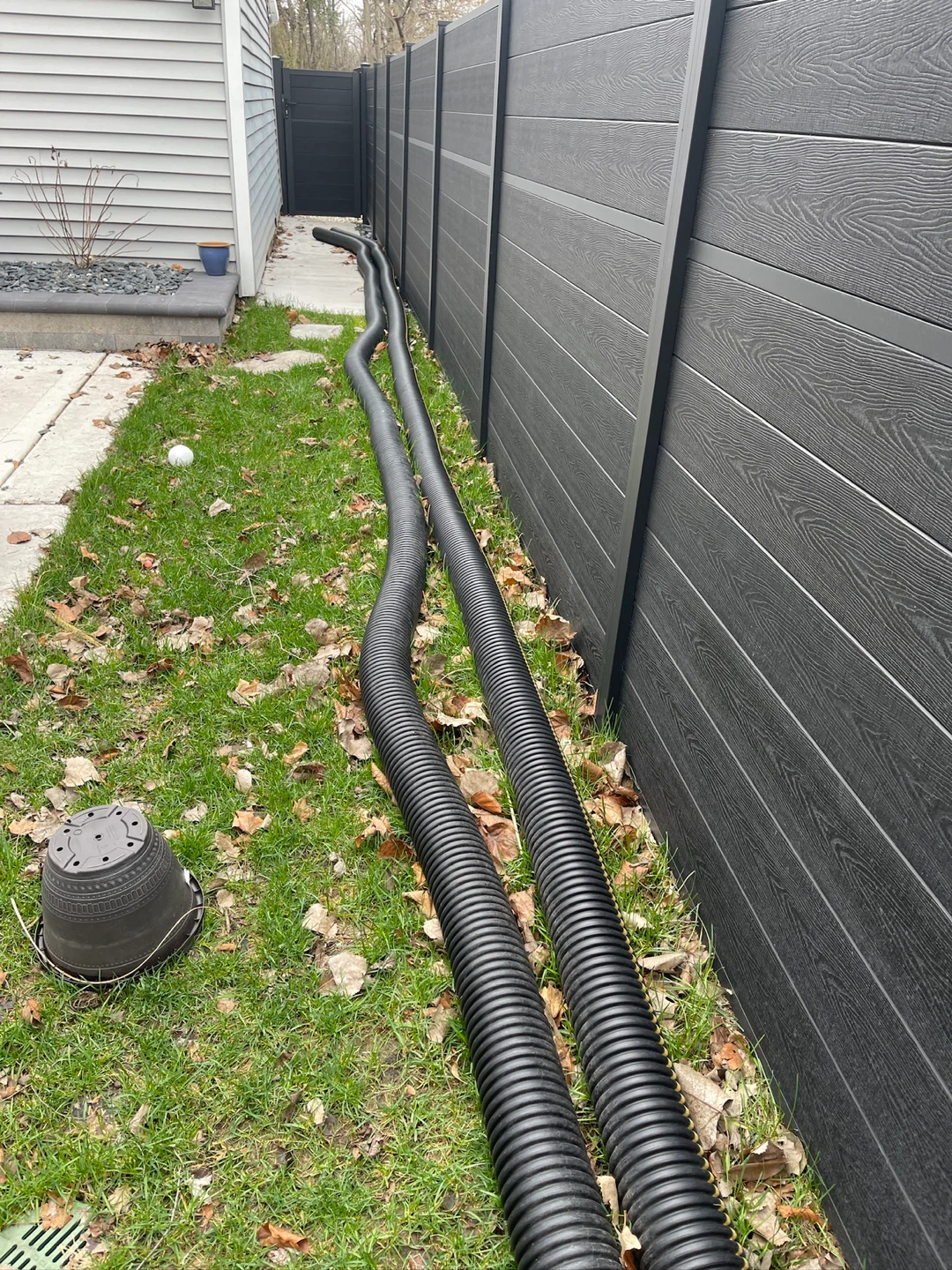 Corrugated Drainage Pipe x2. 5 in aprox 40 feet each - photo 2