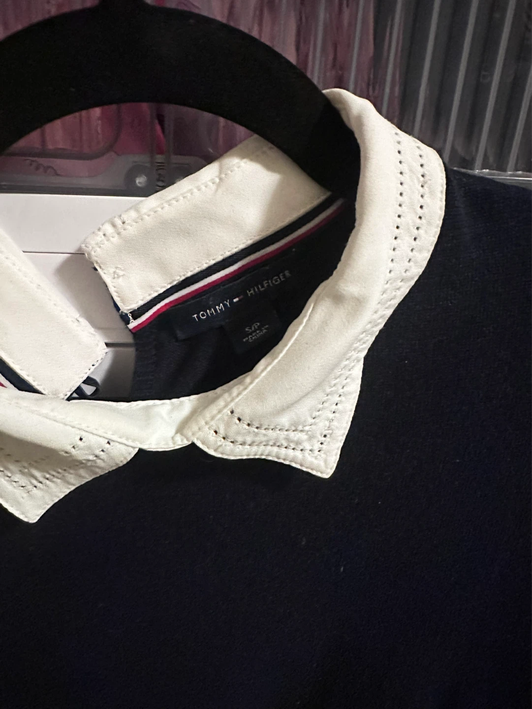 Tommy Hilfiger Navy Blue Collared Sweater - photo 2