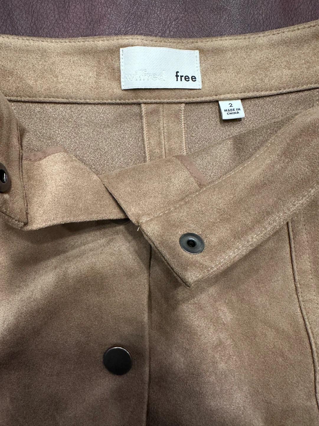 Wilfred Free Suede Button-Front Skirt Size 2 - photo 2