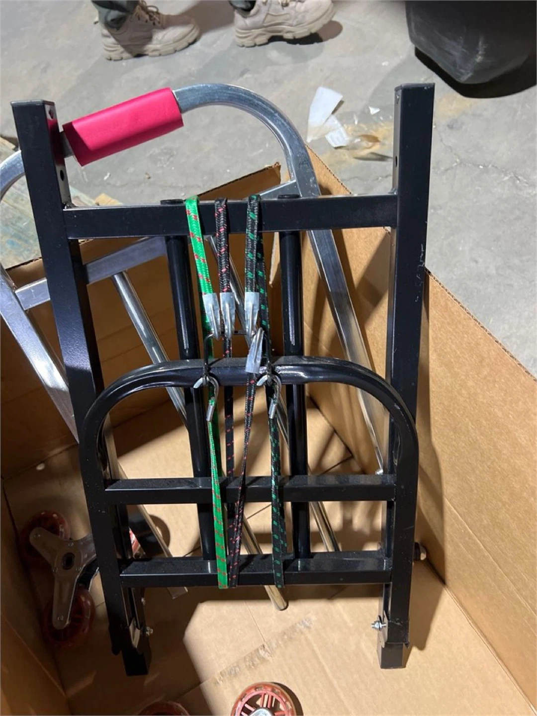 Folding Hand Truck Dolly with 6 Wheels and Bungee Cords - photo 5