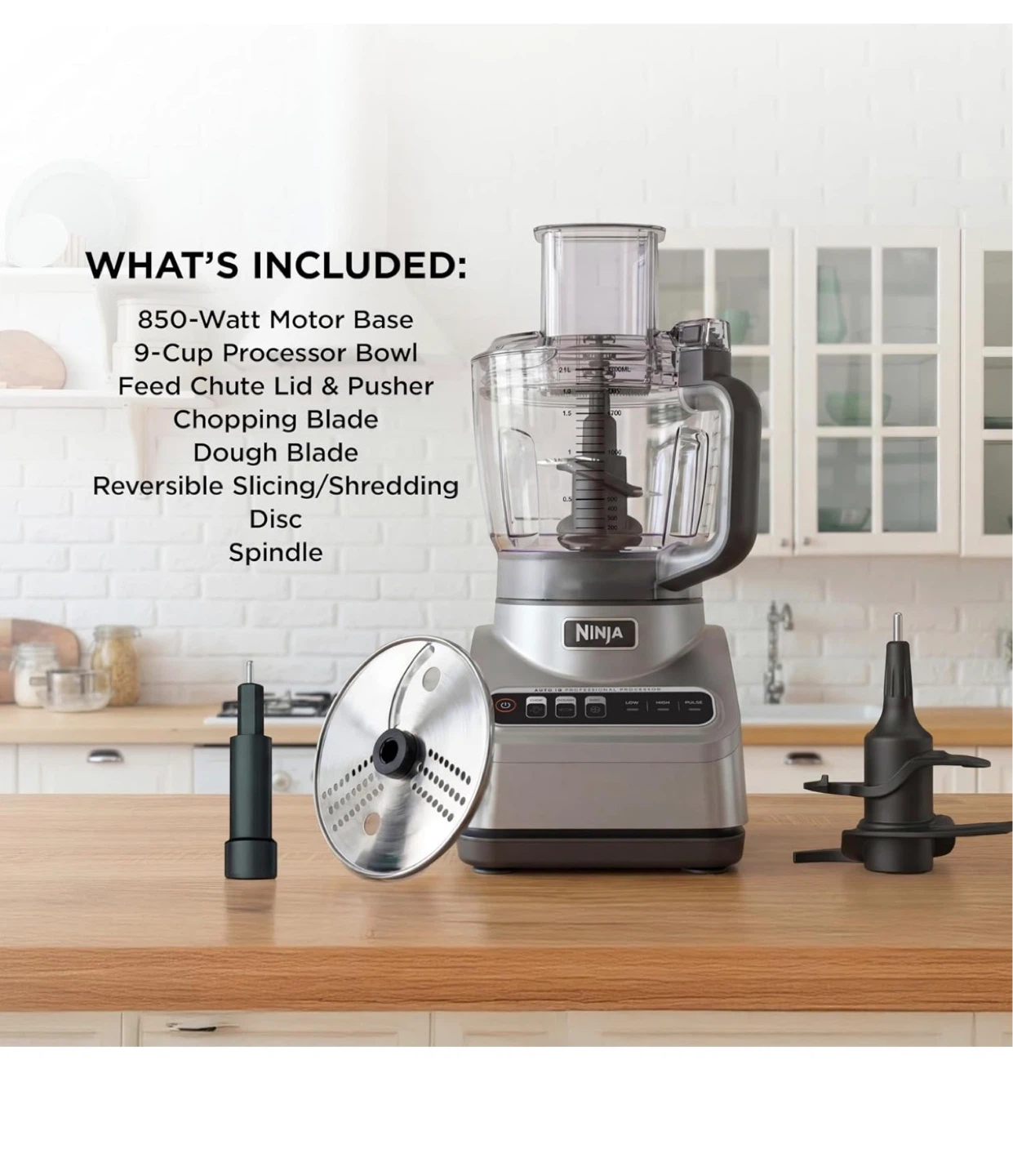 Ninja Professional Plus Food Processor 850W, 9-Cup Capacity