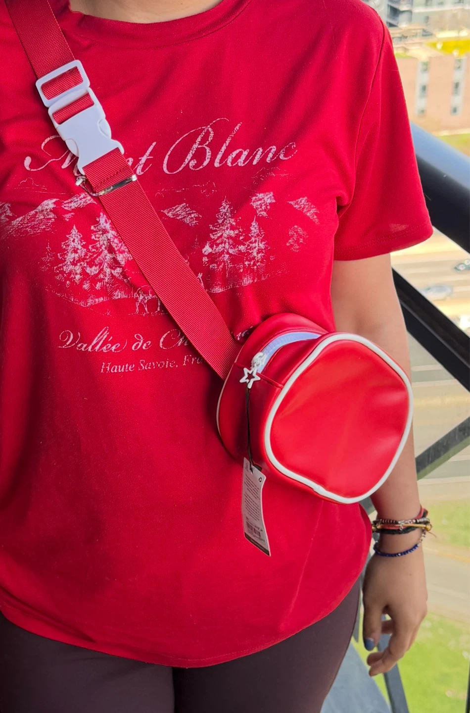 Red Fanny Pack Crossbody Bag-Brand Ardene - photo 2
