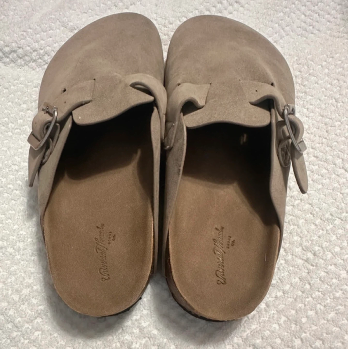 Universal Thread Tan Suede Clog Shoes Size 7.5 - photo 2