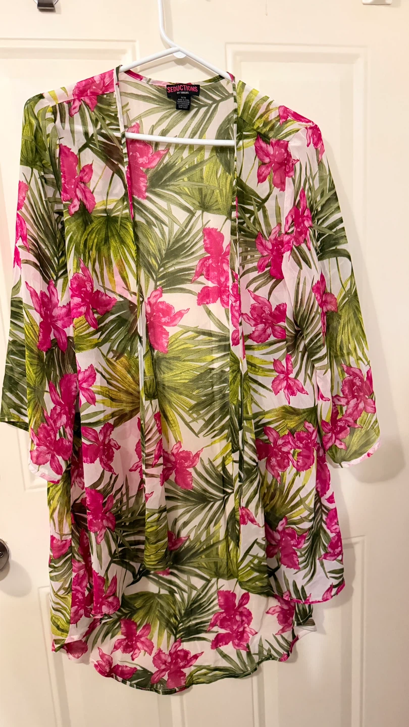 Tropical Print Kimono - size M