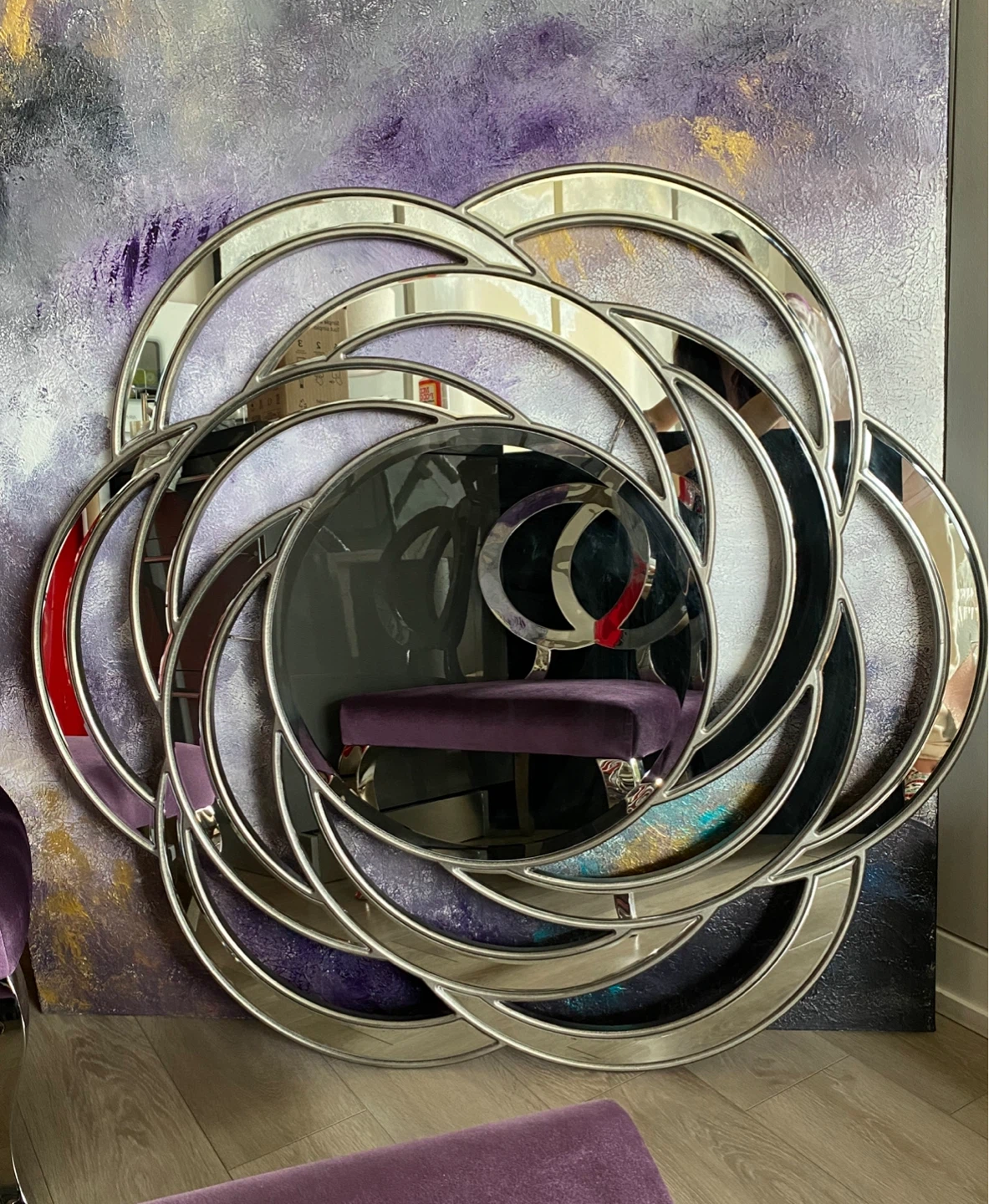 $100 Today only! Decorative Large Wall Mirror Heavy duty