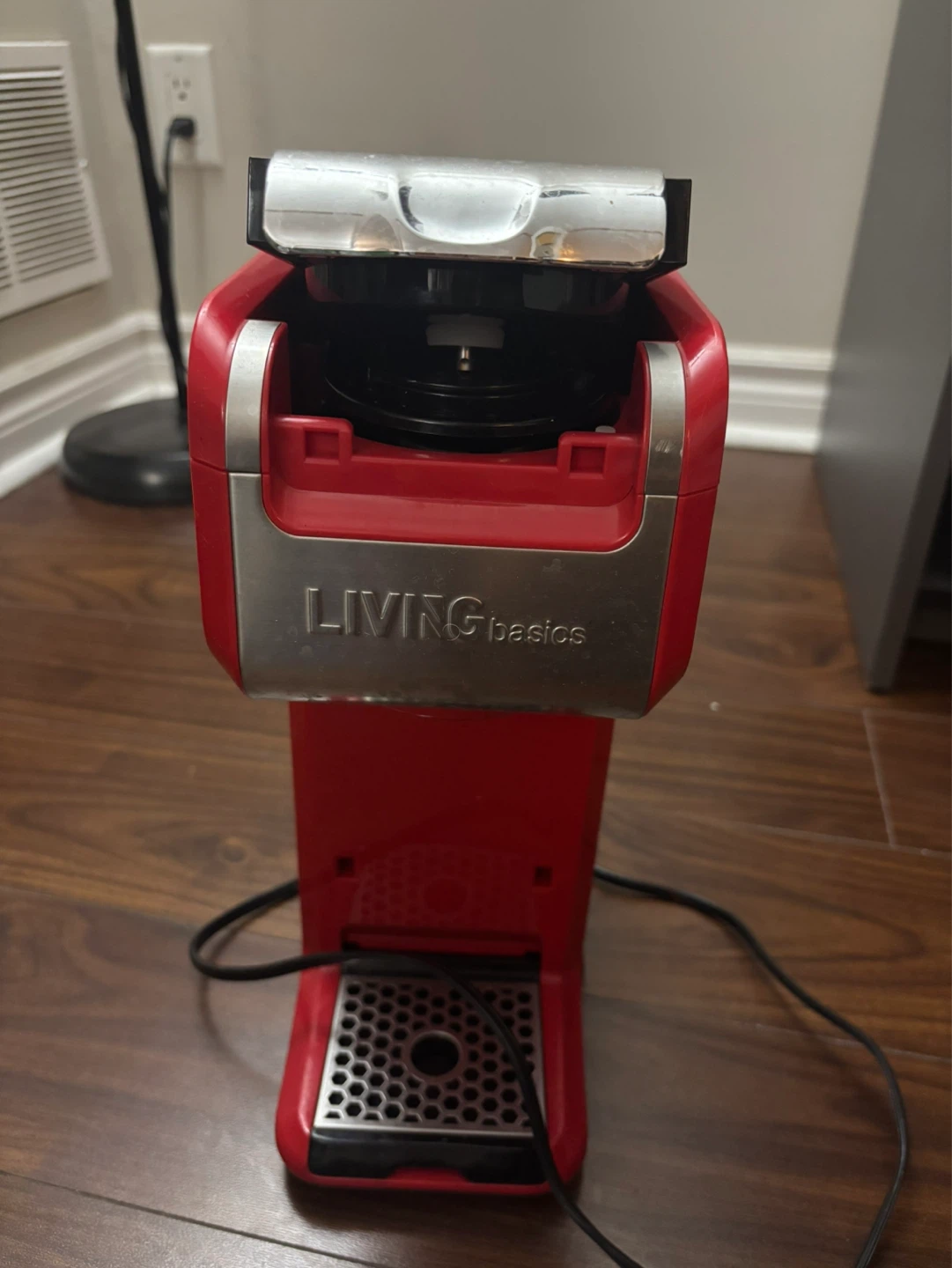 Living Basics Red Single Serve Coffee Maker