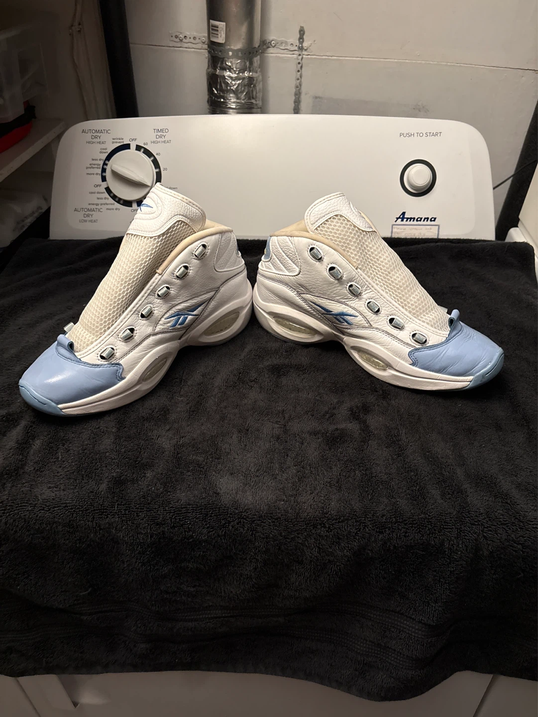 Reebok Question Mid Shoes White Light Blue - photo 5