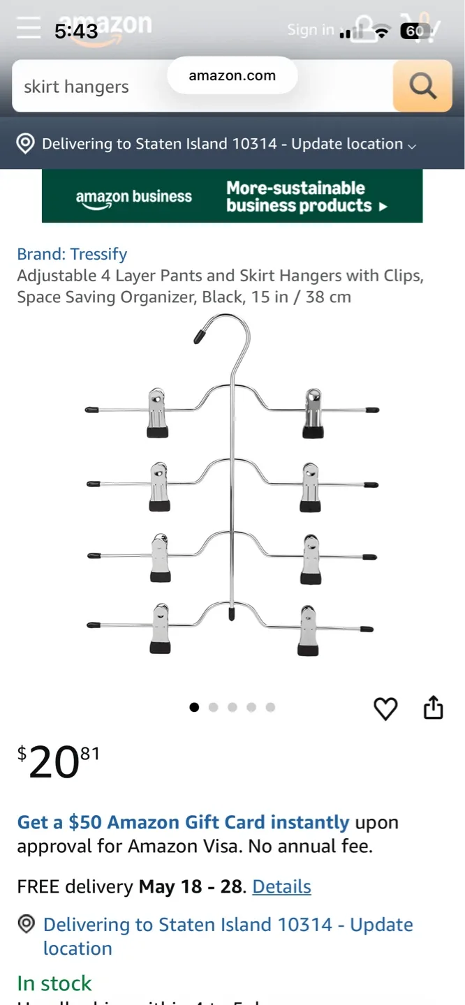 Tressify Adjustable 4 Layer Pants and Skirt Hangers - photo 2