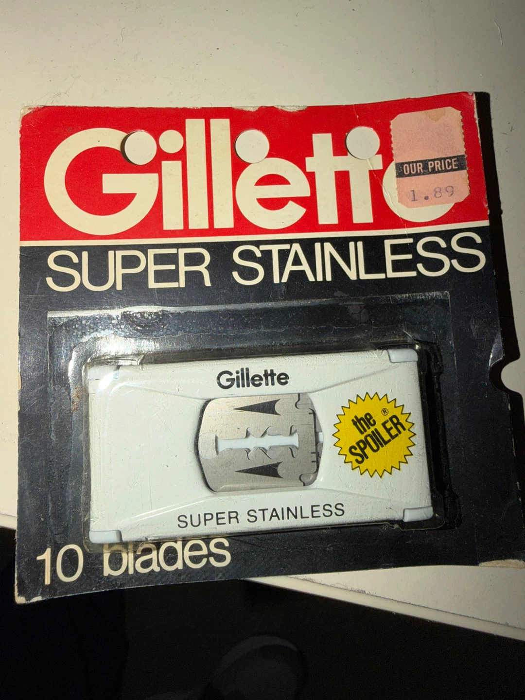 Gillette Super Stainless "The Spoiler" Razor Blades - 10 Count