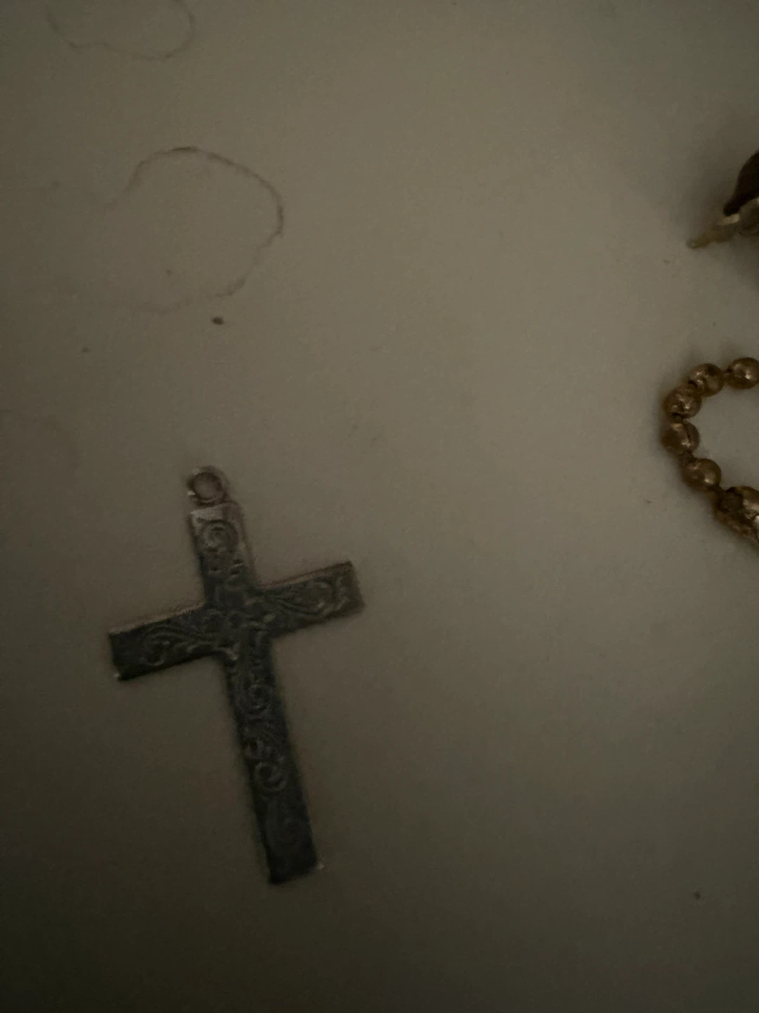 Silver Cross Pendant Necklace Charm - photo 2