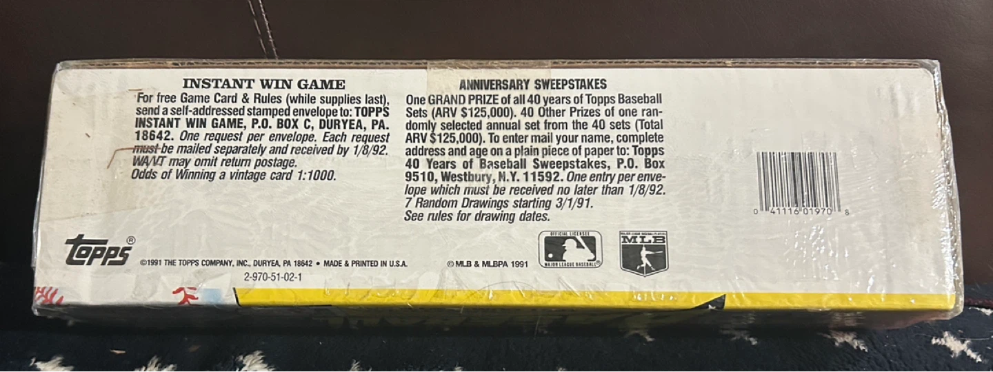 1991 Topps Baseball 40 Years of Baseball Complete Set - photo 3
