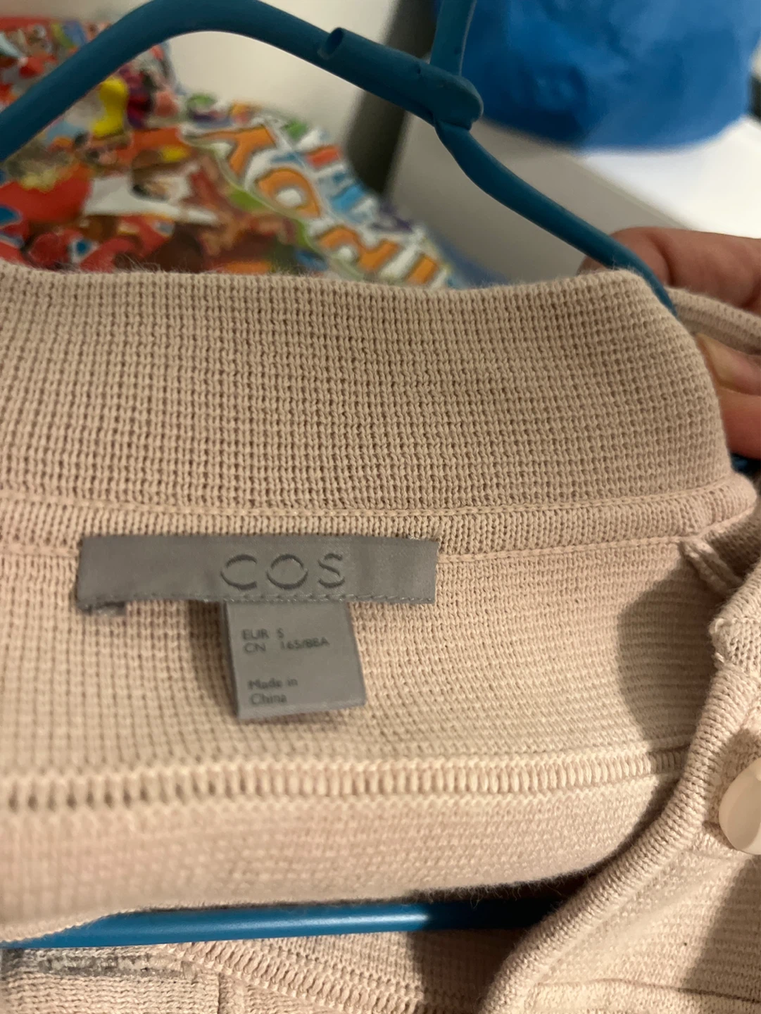 COS Cardigan Sweater Beige Size S - photo 2
